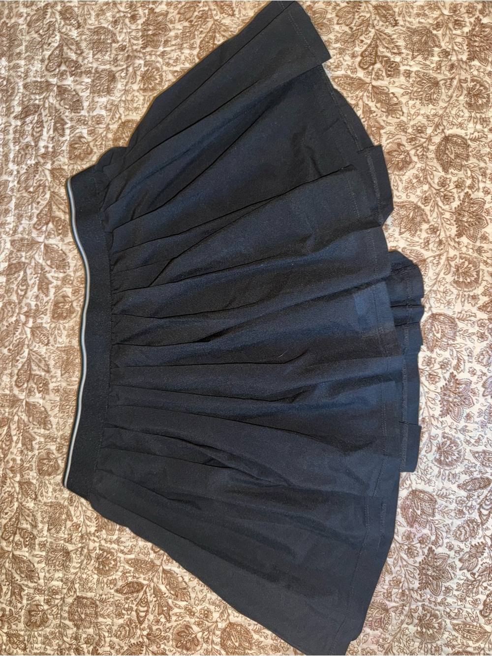 Reebok Black Pleated Tennis Mini Skirt